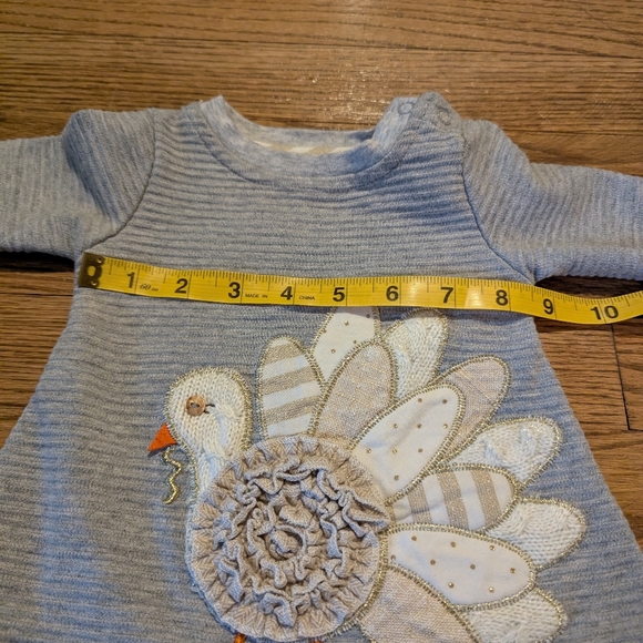 Mud Pie Turkey Top size 0-6 months - Picture 4 of 7